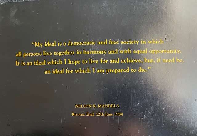 Nelson Mandela FNB Toned Bronze Medallion including Authentication Certificate