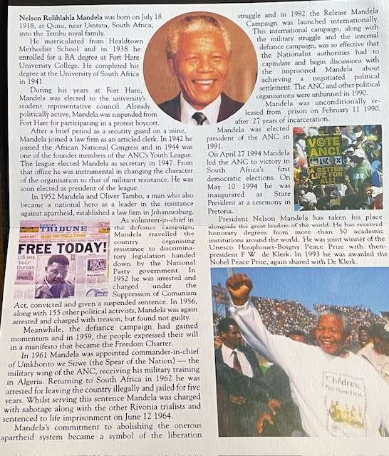 Nelson Mandela FNB Toned Bronze Medallion including Authentication Certificate