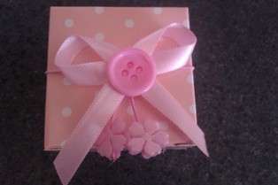Baby Showers - Pink Polka Dot Favour Boxes