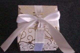 Wedding Favour Box - Gold Swirl Box DIY