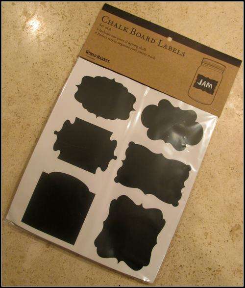 Chalkboard Labels for Jars etc.