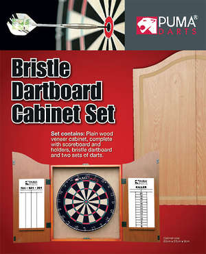 Puma Darts - Bristle Dartboard Cabinet Set