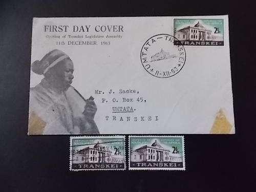 Transkei First Day Cover & 2stamps