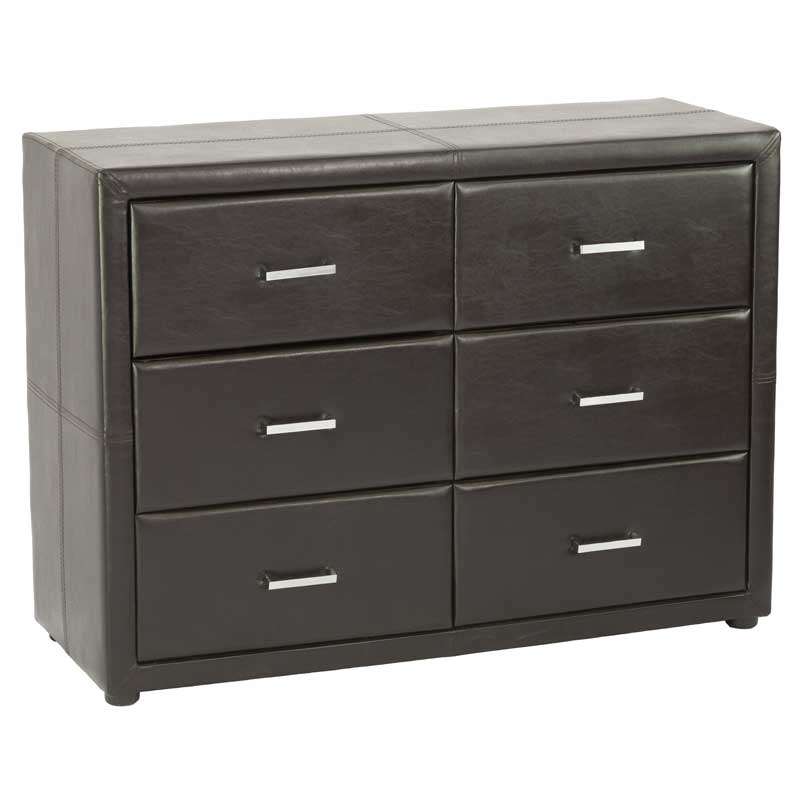Lovely Leather Touch 6drawer dresser
