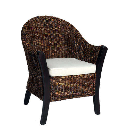 Beautiful Mahogany & Weave Armchair