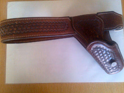 El-Paso Leather Left handed gun belt and pistol holster