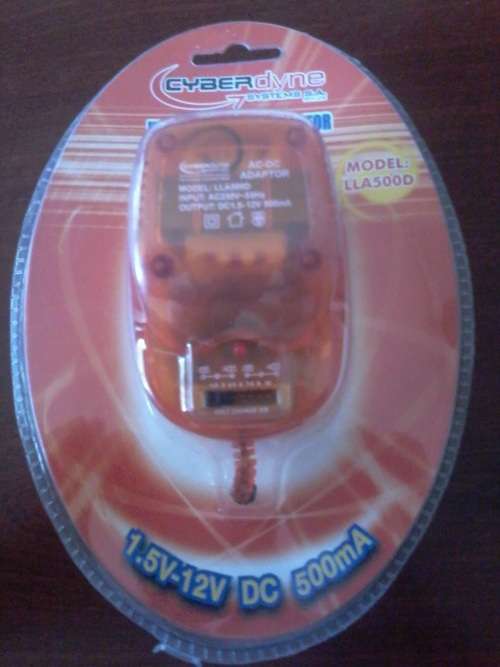 Universal AC/DC Adaptor - 1.5-12V 500ma
