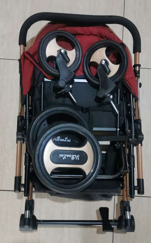 Ultra-lightweight Folding Travel Baby Stroller - Maroon Color