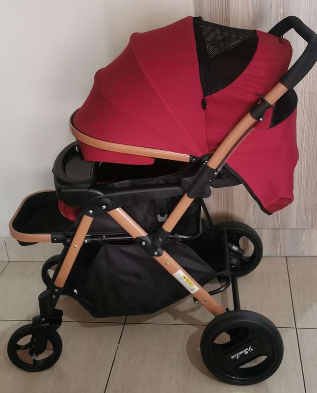 Ultra-lightweight Folding Travel Baby Stroller - Maroon Color