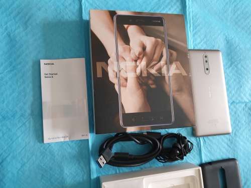 Nokia 8 - 64gb with 4gb Ram (TA-1012 SS) - With cover and an extra glass protector.