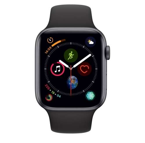 Apple Series 4 Space Gray Aluminium Case with Black Sports Band 44mm - Brand New and Sealed