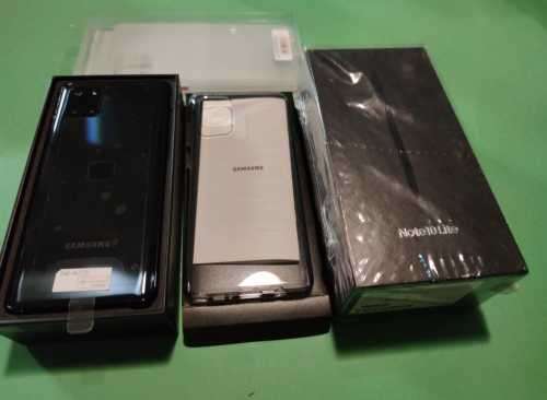 Samsung Note 10 Lite 128GB-Aura Black -Dual Sim -SMN770F/DS - With Extras(Covers, Protector, Skins)