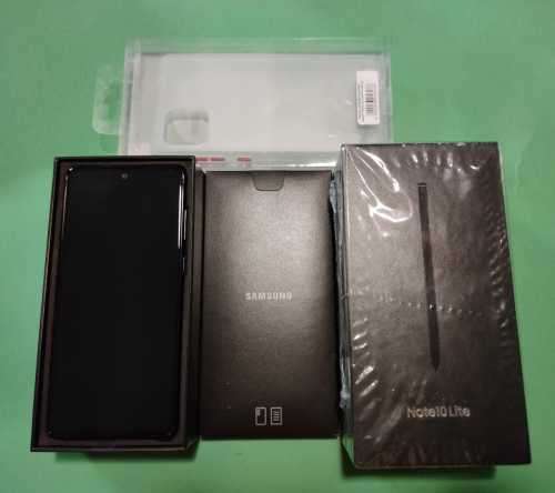 Samsung Note 10 Lite 128GB-Aura Black -Dual Sim -SMN770F/DS - With Extras(Covers, Protector, Skins)