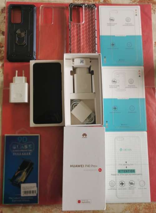 Huawei P40 PRO + (PLUS Model) - Ceramic black -With plenty extras -Dual Sim - 512GB Memory ,5G
