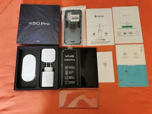 VIVO X50 Pro Gimbal Camera Smartphone - Alpha Grey 5G - 256Gb Memory and 8Gb Ram - With Extras