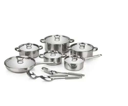 15 Piece Stainless Steel Cookware Set