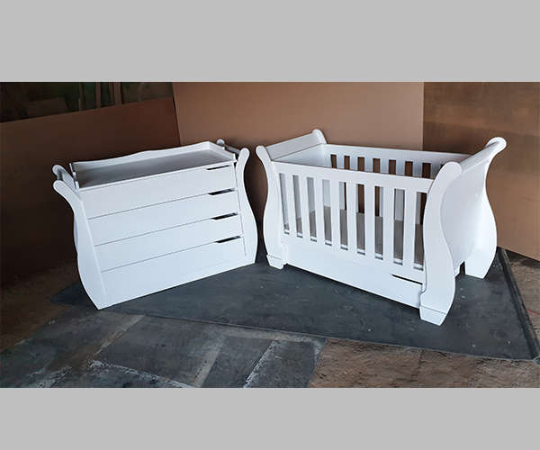 Nursery Baby Cot and Compactum