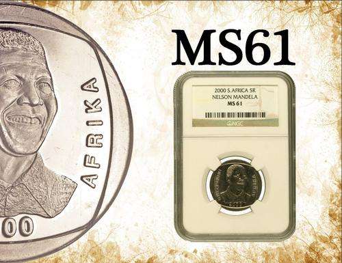 Nelson Mandela "Smiley" 2000 R5 MS61 (NGC Graded)