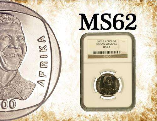 Nelson Mandela "Smiley" 2000 R5 MS62 (NGC Graded)