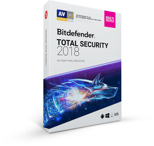 Bitdefender Total Security 2018 - 3 Devices (1 Year)