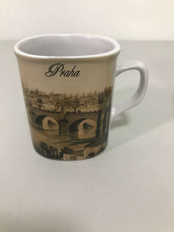Pretty Praha Mugs Vintage Czech Republic 1973