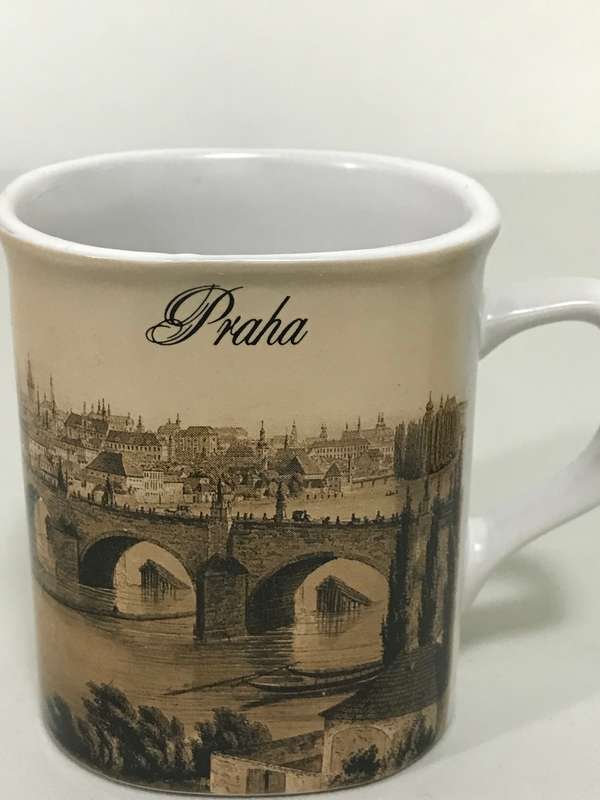 Pretty Praha Mugs Vintage Czech Republic 1973