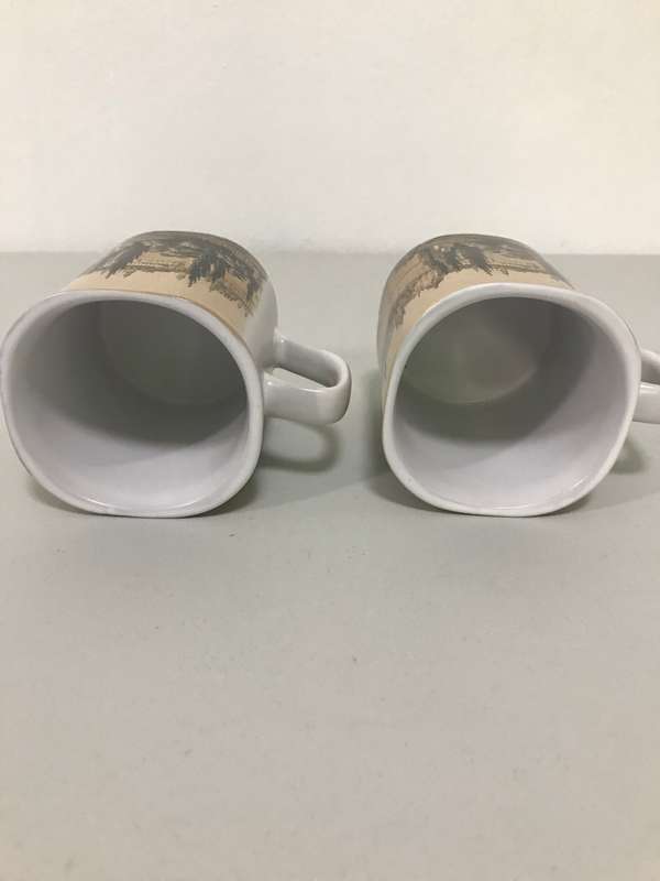 Pretty Praha Mugs Vintage Czech Republic 1973