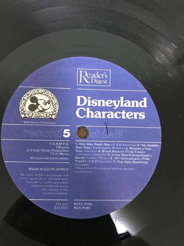 Vintage 1970`s Wonderful World of Disney LP`s by Readers Digest for Children