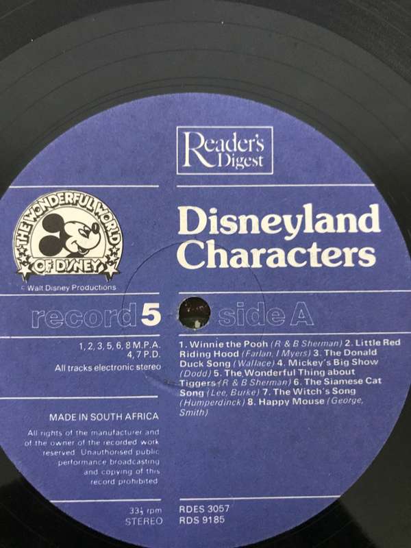 Vintage 1970`s Wonderful World of Disney LP`s by Readers Digest for Children