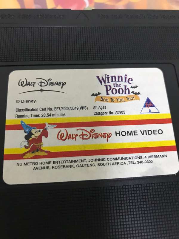 Disney Lot of 6 VHS Collection