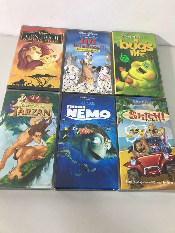 Disney Lot of 6 VHS Collection