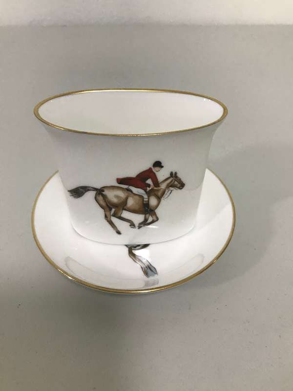 Royal Worcester Toothpick and small plate Fine bone china 20th century set of