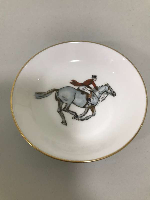 Royal Worcester Toothpick and small plate Fine bone china 20th century set of