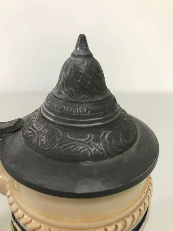 Original Gerz Beer Stein Lidded Zinn Beer Mug,German Beer Stein,German Beer Mug