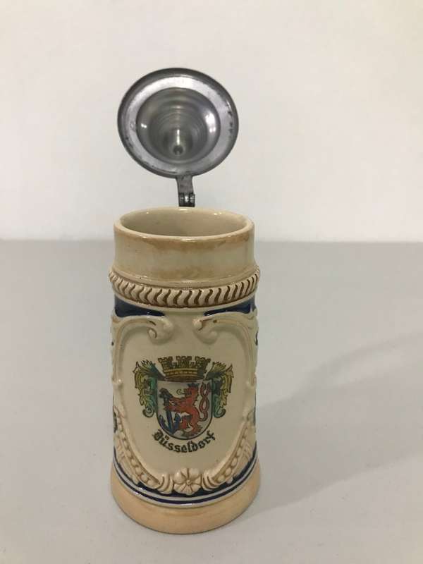 Original Gerz Beer Stein Lidded Zinn Beer Mug,German Beer Stein,German Beer Mug