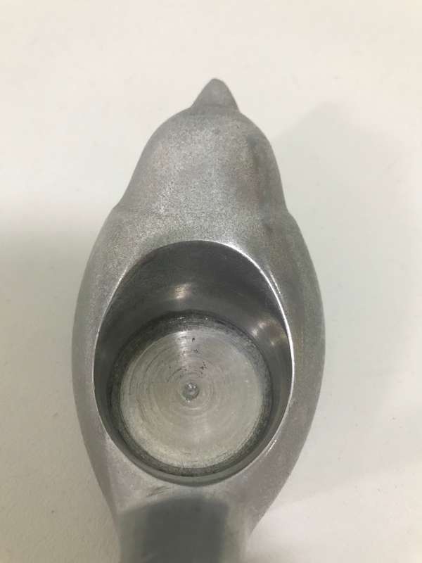 Two Heavy Birds Candle Holder Solid Silver Metal