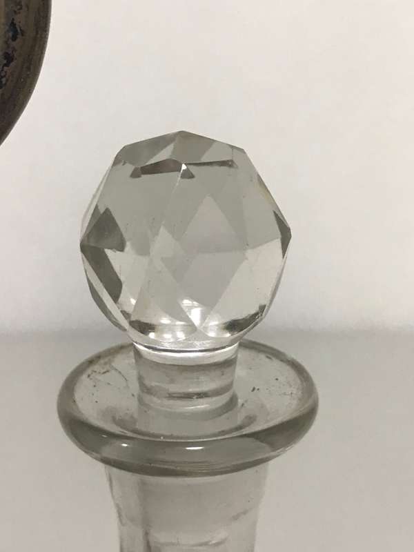 Victorian 1850 - 1899 Antique Silver Plate Salt and Pepper Cut Crystal