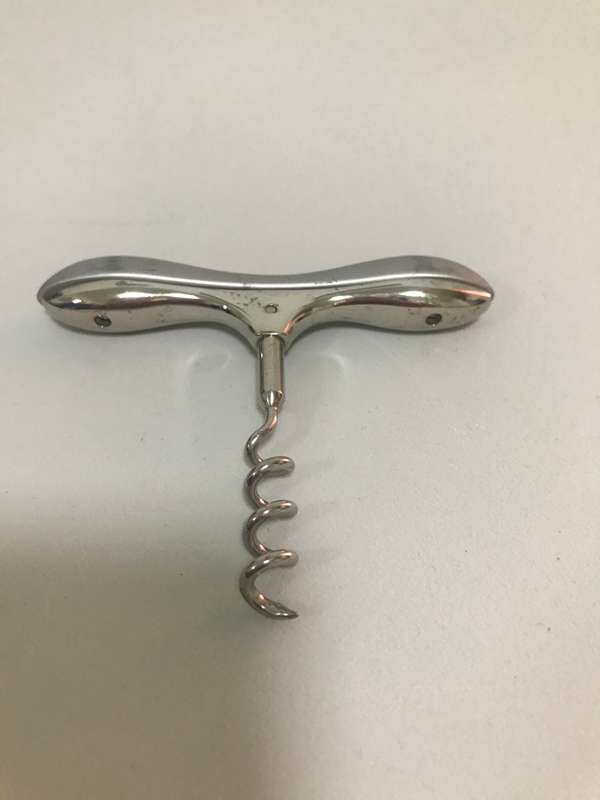 Vintage Italian bottle opener, blade and Cork Screw Unit, and Weighted silver Quality Cork Screw