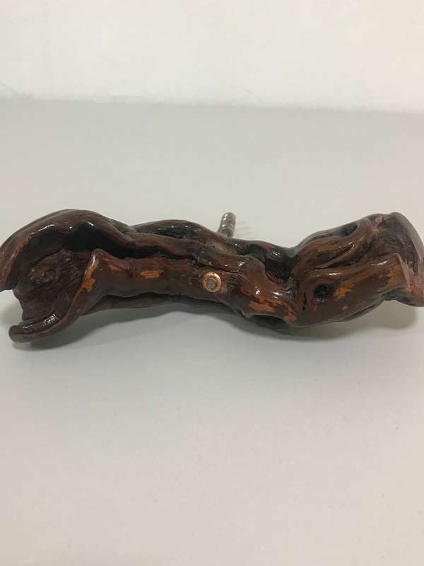 Antique French Burl Cork Screw by Laurent Siren