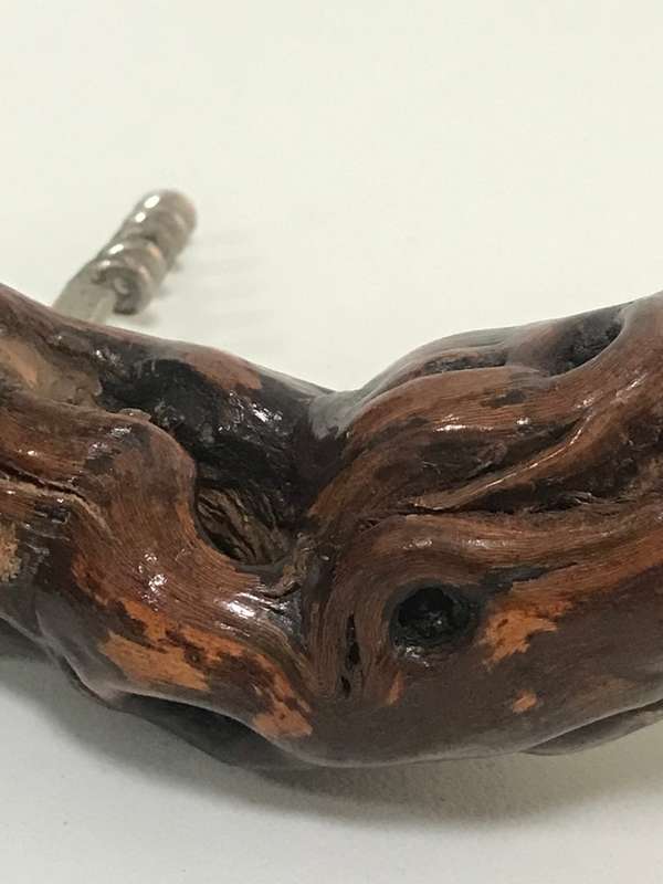 Antique French Burl Cork Screw by Laurent Siren