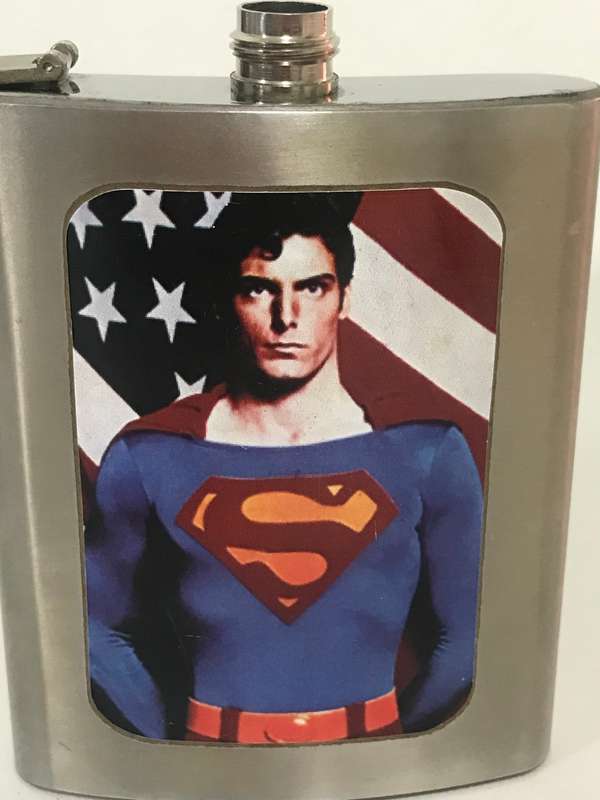 Superman Hip Flask Unique sought after
