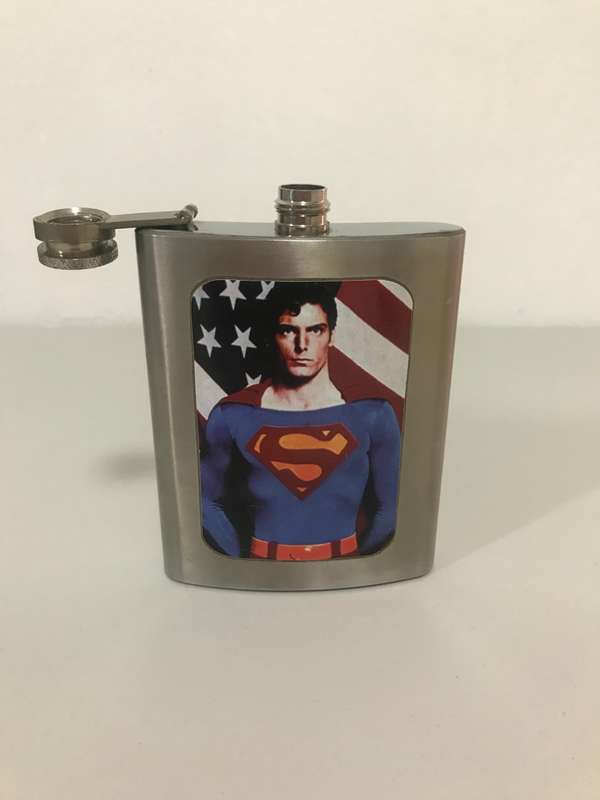 Superman Hip Flask Unique sought after