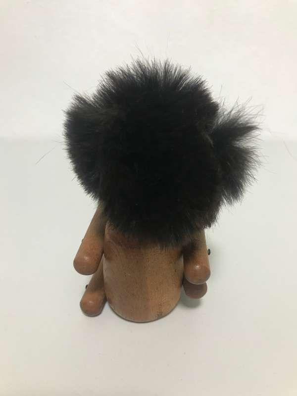 Vintage Danish Teak Articulated Ape Caveman Playing Drum by Kay Bojensen