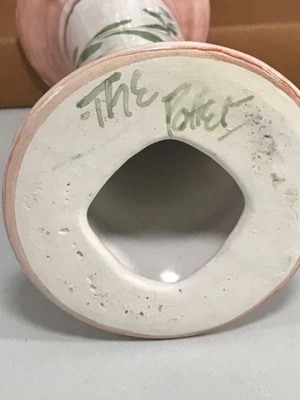 Handmade Candle Holder and Ashtray/Holder both by The Potter
