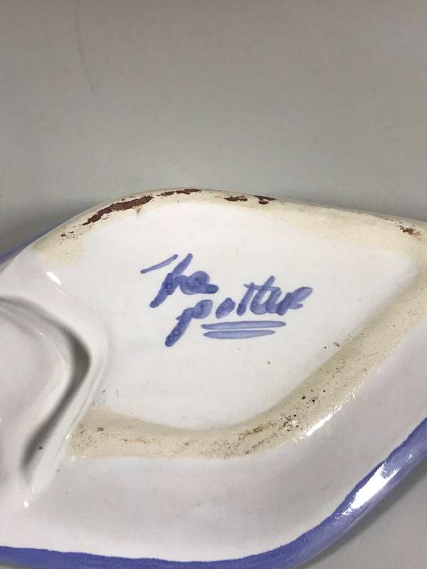 Handmade Candle Holder and Ashtray/Holder both by The Potter