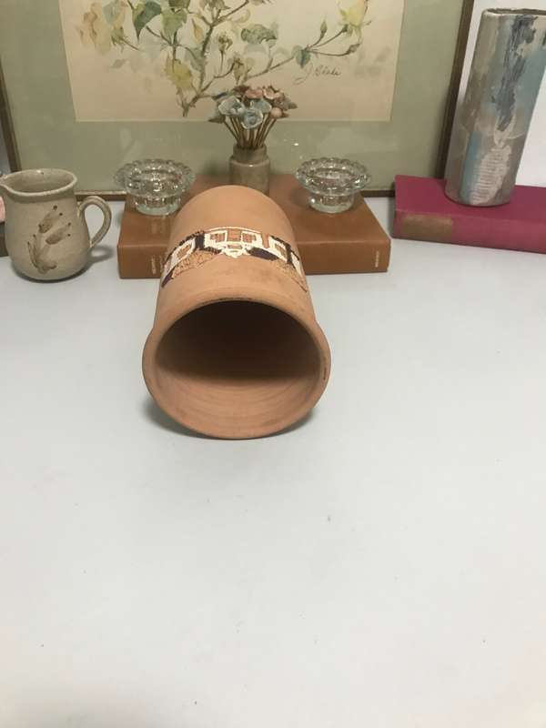 Pottery Vase or Utensils Holder or Wine Cooler 23cm x 14cm