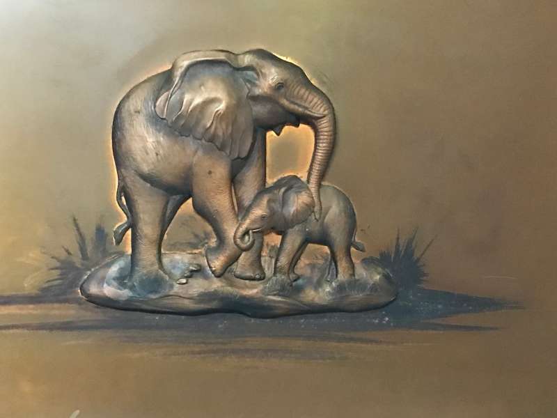 3D Art Elephant Michelle Original by Space Age Products Big Frame 85cm x 61cm