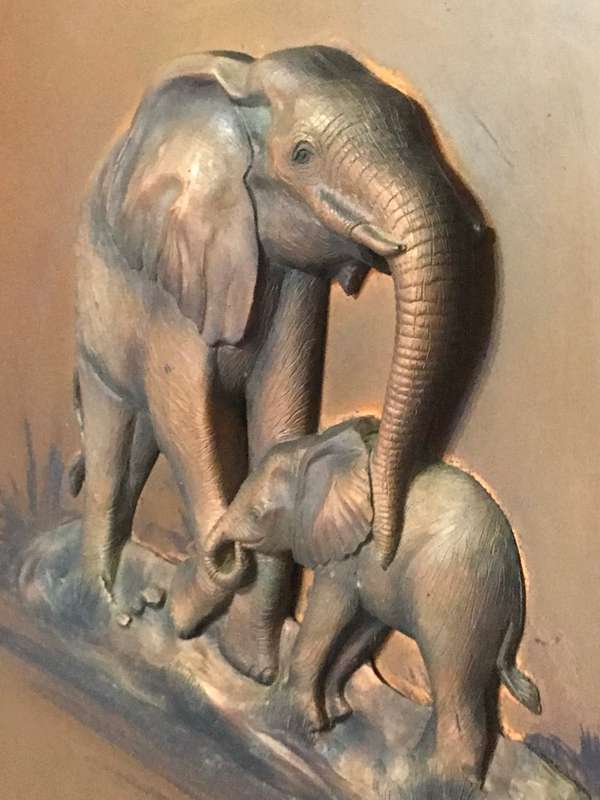 3D Art Elephant Michelle Original by Space Age Products Big Frame 85cm x 61cm