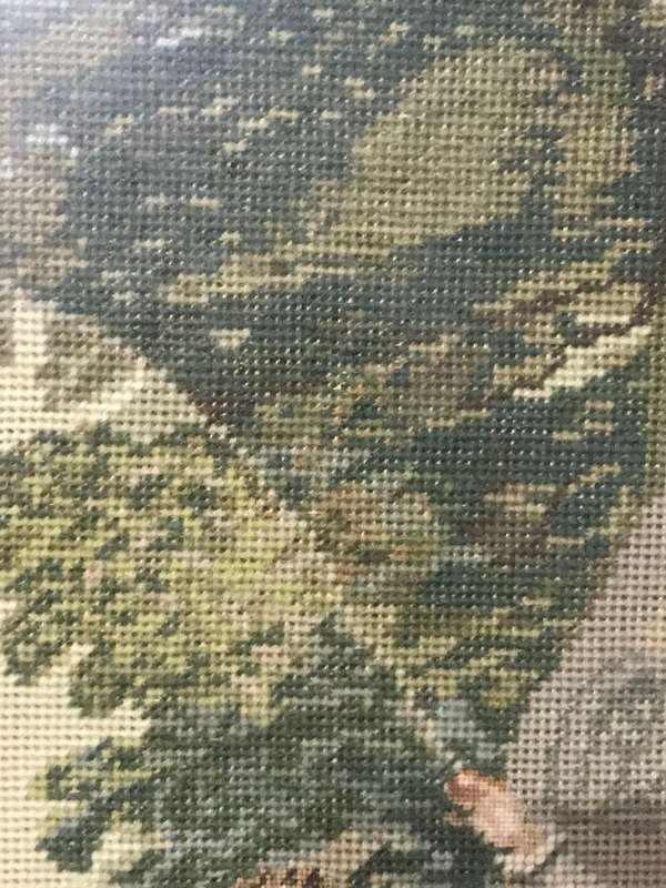 Louis xv Scene Tapestry Needlepoint Family Father Mother and Son 80cm x 65 cm