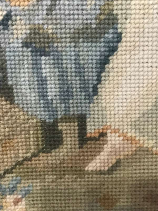 Louis xv Scene Tapestry Needlepoint Family Father Mother and Son 80cm x 65 cm